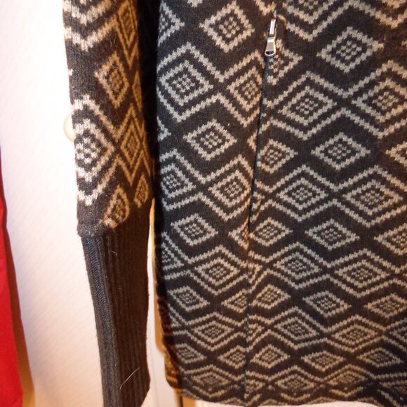 Telluride Black / Gray long cardigan sz L - Picture 4 of 16